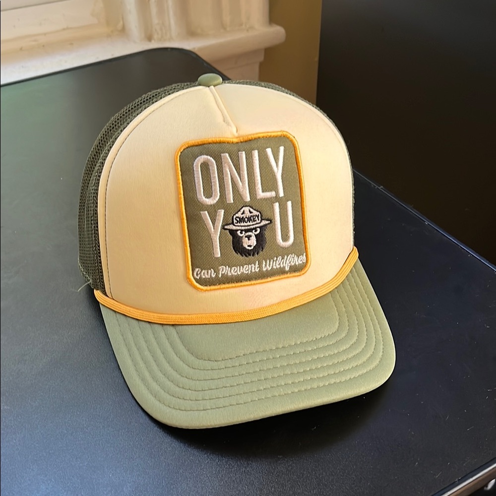 Green and Cream Trucker Hat